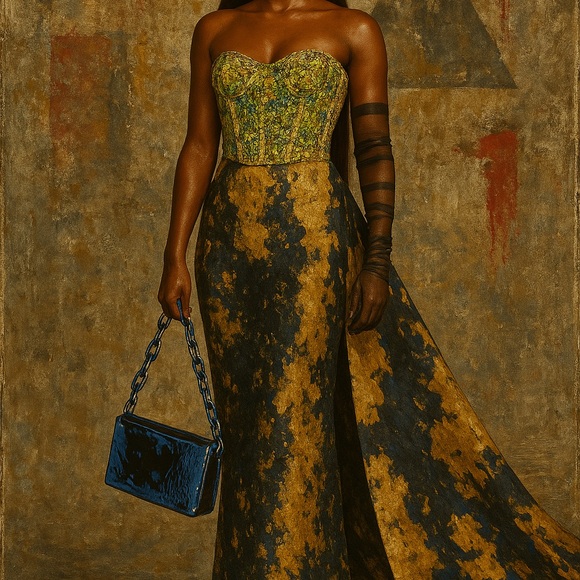 Sheer Black Gloves Ruched Design - Picture 4 of 4